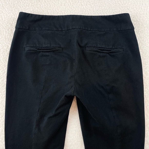 ANN TAYLOR • Classic Black Low Rise Ankle-Cut Trouser Pants - Picture 7 of 12